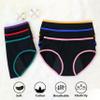 Nalwort Teen Girls Period Underwear Menstrual Period Panties Leak-Proof Cotton Protective Briefs Pack of 6 (US, Age, 14 Years, 16 Years, Multicolor-3) view 2