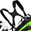 BIG TEETH Golf Bag Strap,Adjustable Padded Bag Strap Replacement,Golf Double Shoulder Bag Straps with 4Pcs Rotate Hooks (Full black) view 1