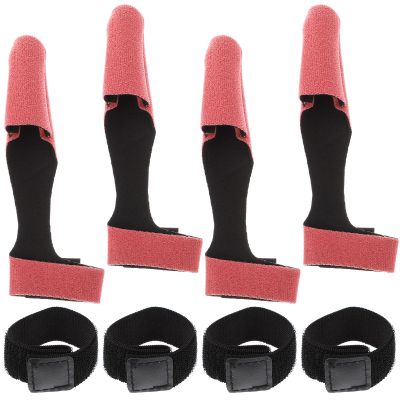 2 Sets Fishing Rod Protector Suite High Elasticity Red Elastic Band