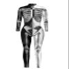 URVIP Women Halloween Skeleton Costume Stretch Skinny Catsuit Jumpsuit Bodysuit Colour-BAX-158 L view 3