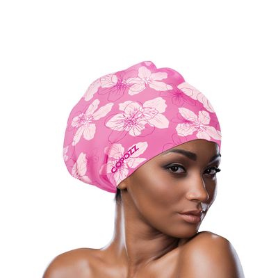 COPOZZ Extra Large Swim Cap, Designed for Long Hair Braids Dreadlocks Weaves Hair Extensions Curls & Afros, Silicone Bathing Cap Swimming Hat for Women Men