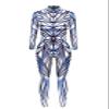 URVIP Unisex Halloween Skeleton Costume 3D Printed Stretch Skinny Bodycon Catsuit Cosplay Jumpsuit Bodysuit Colour-BAX-157 M view 3