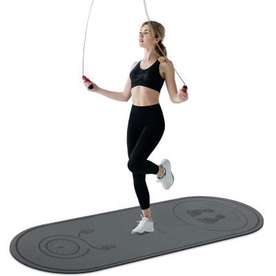 Jump Rope Mat 71"x24" Large Non-Slip Indoor Outdoor Exercise Fitness Mat, High-Density Workout Shock Absorption for Home Gym Flooring Concrete Jumping Rope