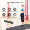 Jump Rope Mat 71"x24" Large Non-Slip Indoor Outdoor Exercise Fitness Mat, High-Density Workout Shock Absorption for Home Gym Flooring Concrete Jumping Rope view 3
