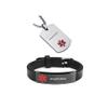 ZKXXJ Medical Alert ID Necklace and Bracelet Set for Men Women Anaphylaxis Stainless Steel Medic Identification Pendant Necklaces & Silicone Cuff Bracelets Allergy Awareness Jewelry view 1