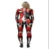 URVIP Unisex Halloween Skeleton Costume 3D Printed Stretch Skinny Bodycon Catsuit Cosplay Jumpsuit Bodysuit Colour-BAX-155 M view 2