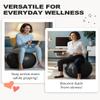 Trideer Yoga Ball for Exercise, Pregnancy & Birthing, 5 Sizes Exercise Ball for Physical Therapy, Stability, Fitness, Quick Pump Included view 4