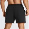 CRZ YOGA Men's Linerless Workout Shorts 7'' - Quick Dry for Running Sports Athletic Gym with Pockets Black Medium view 2