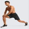 CRZ YOGA Men's Linerless Workout Shorts 7'' - Quick Dry for Running Sports Athletic Gym with Pockets Black Medium view 4