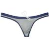 JAXFSTK Men's Tan Swim Thong Breathable Holes Bikini Swimwear Board Surf Trunks Pouch Tangas Swimsuit 3-Pack(Navy Blue) XL view 2