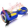 SIMATE Hoverboard, Bluetooth All Terrain Hover Boards with LED Lights and APP Control, Gifts for Kids Adults Girls Boys, for All Ages view 1