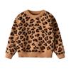 HEYDHSDC Spring and Autumn Leopard Print Sweater Kids Boy and Girl Sweaters Baby Girl Brown 7-8 Years view 1