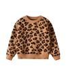 HEYDHSDC Spring and Autumn Leopard Print Sweater Kids Boy and Girl Sweaters Baby Girl Brown 7-8 Years view 2