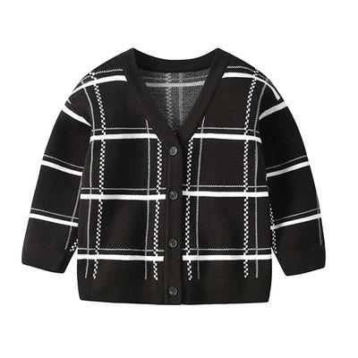 HEYDHSDC 2020 Kids Boys Autumn Winter Cardigans Sweater Cartoon V-Neck Knitted Jumper Sweaters Dark Grey 3t