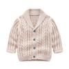 2021 Baby Boys Knitting Sweaters 100% Cotton Cardigan Spring Autumn Outfit Coat Khakizwt 12m view 1