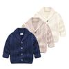 2021 Baby Boys Knitting Sweaters 100% Cotton Cardigan Spring Autumn Outfit Coat Khakizwt 12m view 2