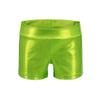 Girls Dance Short Gymnastics Athletic Shorts Sparkle Glitter Tumbling Bottoms (Green, 7-8 Years) view 1