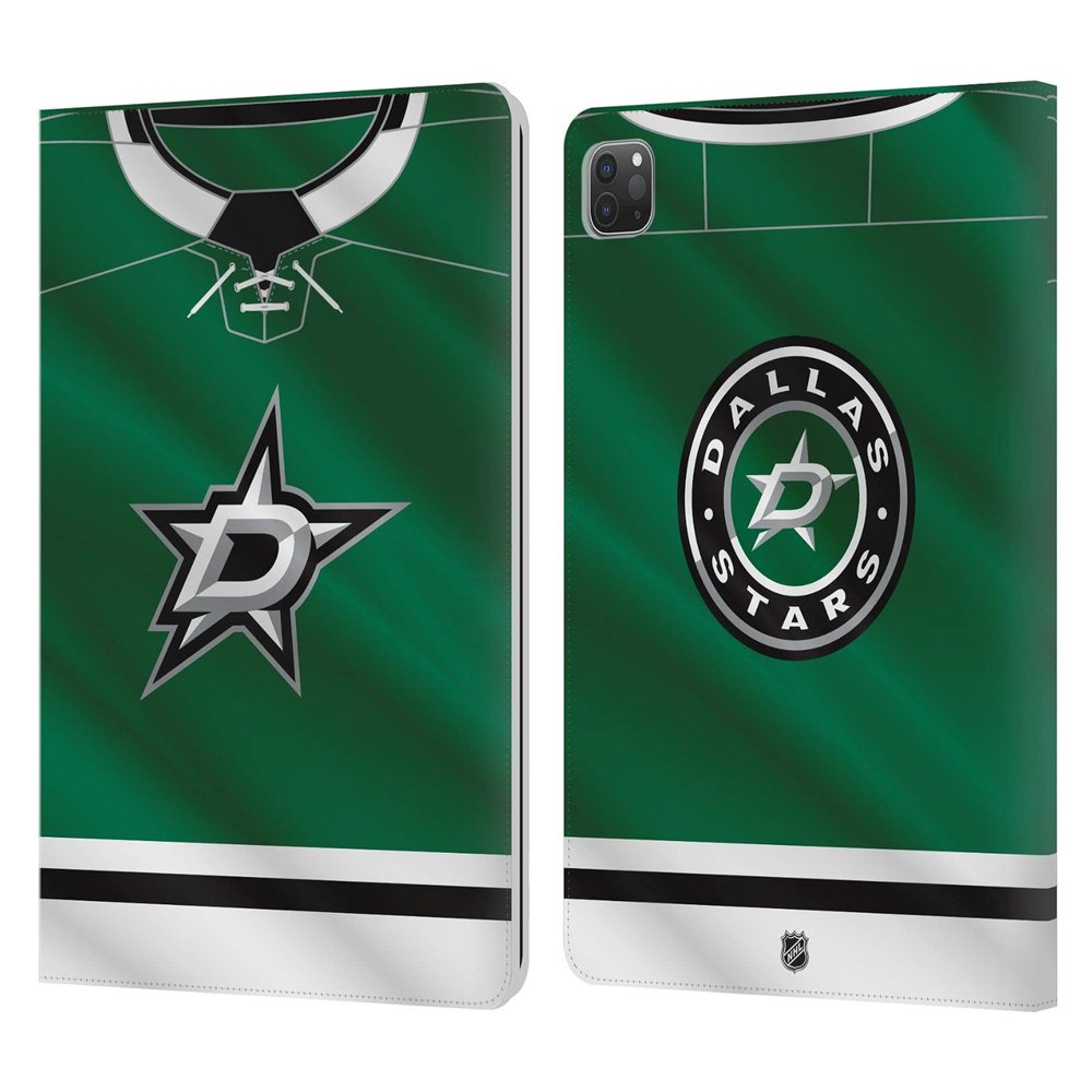 Head Case Designs Officially Licensed NHL Jersey Dallas Stars Leather Wallet Case Compatible with Apple iPad Pro 11 2020/2021 / 2022
