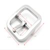 CRAFTMEMORE 4pcs 1 Inch Single Prong Belt Buckle Square Center Bar Buckles Leather Craft Accessories D3140 (Gunmetal) view 3