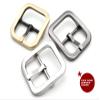 CRAFTMEMORE 4pcs 1 Inch Single Prong Belt Buckle Square Center Bar Buckles Leather Craft Accessories D3140 (Gunmetal) view 4