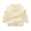 2021 Baby Boys Knitting Sweaters 100% Cotton Cardigan Spring Autumn Outfit Coat Style 2 Beige 3t view 1