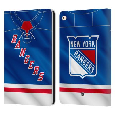 Head Case Designs Officially Licensed NHL Jersey New York Rangers Leather Wallet Case Compatible with Apple iPad Air 2 (2014)