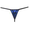JAXFSTK Sexy Men's Stretch Cotton Micro Bikini Thong Underwear Soft G-String Contour Pocuh Tangas Blue L view 3
