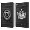 Head Case Designs Officially Licensed NHL Puck Texture Los Angeles Kings Leather Wallet Case Compatible with Apple iPad Air 2 (2014) view 1