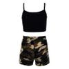 Choomomo Kids Girls 2 Pieces Dance Outfits Sleeveless Tank Tops with Shorts Athletic Leotard Tracksuit Green_Camouflage 6 Years view 2