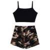 Choomomo Kids Girls 2 Pieces Dance Outfits Sleeveless Tank Tops with Shorts Athletic Leotard Tracksuit Green_Camouflage 6 Years view 4