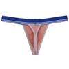 JAXFSTK Men's Stretch Cotton Bikini Thong Underwear Wide Waistband T-Back Soft String Tangas Bulge Pouch 3-Pack(Light Pink) M view 3