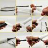 ATGRS Tennis Grip Tacky Tennis Racket Grip Tape Absorbent Anti-Slip Overgrip for Tennis Badminton Pickleball Racquet Handle Grip with Damping Ridges Overgrips (White) view 4