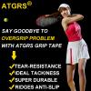 ATGRS Tennis Grip Tacky Tennis Racket Grip Tape Absorbent Anti-Slip Tennis Overgrip for Tennis Badminton Pickleball Racquet Handle Grip with Damping Ridges Overgrips (Red) view 3