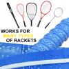 ATGRS Tennis Grip Tacky Tennis Racket Grip Tape Absorbent Anti-Slip Overgrip for Tennis Badminton Pickleball Racquet Handle Grip with Damping Ridges Overgrips (Black) view 4