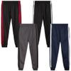 Quad Seven Boys Sweatpants - 4 Pack Active Tricot Boys Joggers for Kids - Performance Athletic Pants with Pockets (4-18), Size 16-18, Navy/Black/Charcoal/Black Stripes view 1