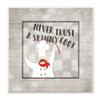 Stupell Industries Never Trust Skinny Cook Phrase French Mustache Chef