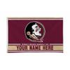 Rico Industries NCAA Florida State Seminoles Personalized - Custom 3' x 5' Banner Flag - Made in The USA - Indoor or Outdoor Dcor view 1