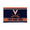 Rico Industries NCAA Virginia Cavaliers Personalized - Custom 3' x 5' Banner Flag - Made in The USA - Indoor or Outdoor Dcor view 1
