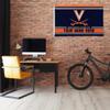 Rico Industries NCAA Virginia Cavaliers Personalized - Custom 3' x 5' Banner Flag - Made in The USA - Indoor or Outdoor Dcor view 2
