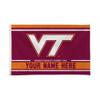 Rico Industries NCAA Virginia Tech Hokies Personalized - Custom 3' x 5' Banner Flag - Made in The USA - Indoor or Outdoor Dcor view 1