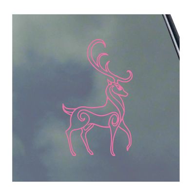 Deer Pinstripe Vinyl Sticker Decal Outdoors Recreation Hunting Fishing Stag