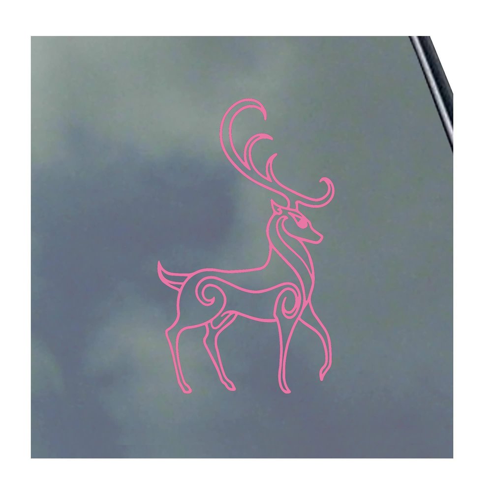 Deer Pinstripe Vinyl Sticker Decal Outdoors Recreation Hunting Fishing Stag