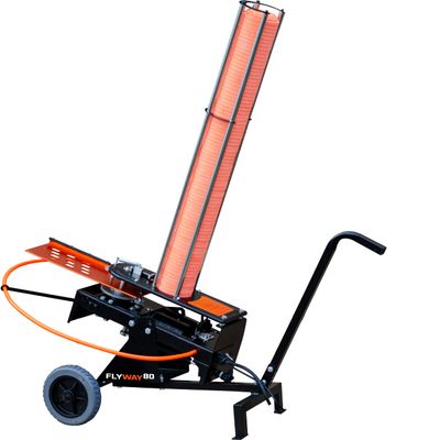 Do-All Outdoors FW80 Flyway 80 Auto Clay Pigeon Trap with Wheels, Holds 80 Clays, Black/Orange, One Size
