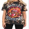 The Rolling Stones Tattoo Flames T-Shirt Grey L view 2