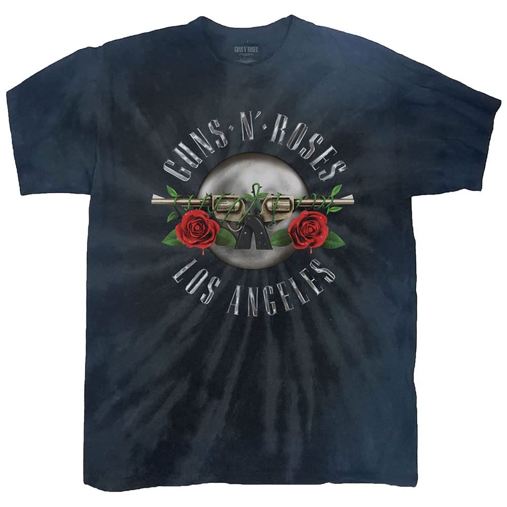 Guns N' Roses Unisex T-Shirt: Los Angeles (Dip-Dye) (Small) - Large - Black - Unisex
