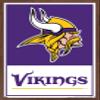 NFL Minnesota Vikings - Logo 21 Wall Poster, 22.4L" x 14.7W", Mahogany Framed Version view 1