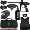 Kingman Spyder Fenix Level 2 Protector Paintball Gun Package Kit (Gloss Black, Glove Size: Small/Medium) view 1