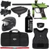 Kingman Spyder Fenix Level 2 Protector Paintball Gun Package Kit (Gloss Lime, Glove Size: Large/X-Large) view 1