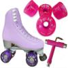 Atom Skates Jackson Finesse Roller Skates/Viper Nylon Plate/Size: Women's Adult 8 Color: Lilac Bundled with Pink Pulse Wheels and Tool view 1