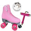Atom Skates Jackson Finesse Roller Skates/Viper Nylon Plate/Size: Women's Adult 8 Color: Pink Bundled with Artistic Tone Wheels and Tool view 1